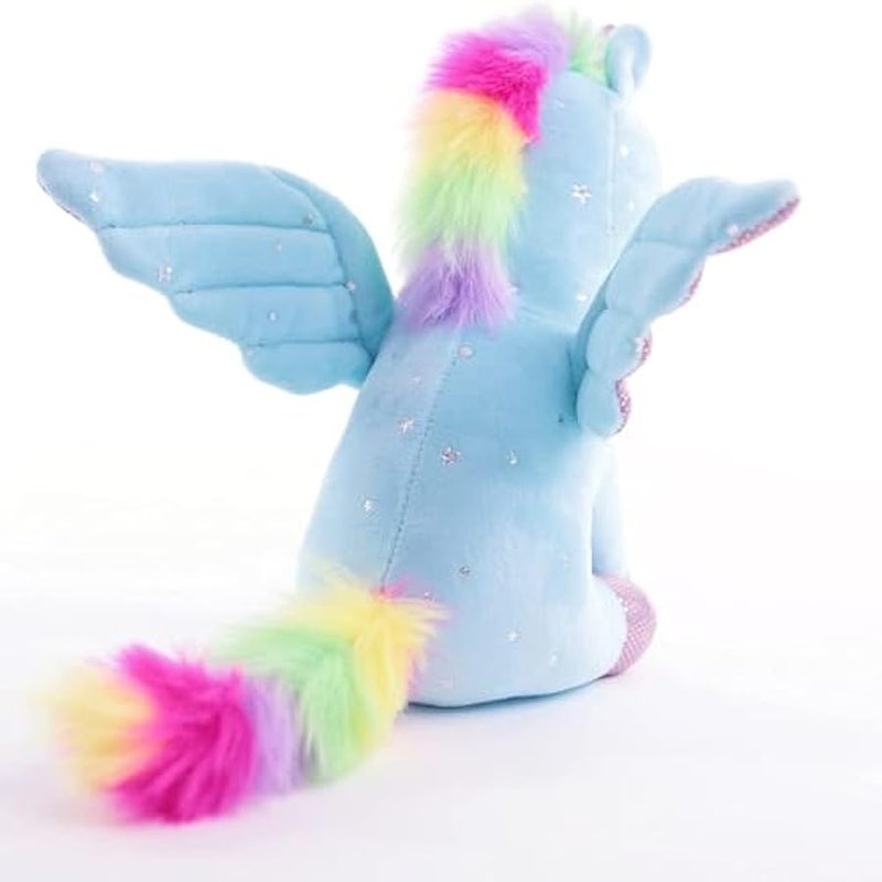 Wings Dragon Plush Toy Wings Unicorn Stuffed Animals Pterosaur Plush Flying Dragon Pillow Flying Uincorn Plushies Gifts for Fans Kids Boys Girls (Blue,7 Inches) - Image 3